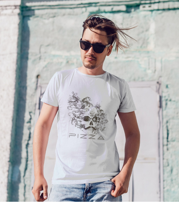Pizzamas La Pizza Mort Skull T-Shirt