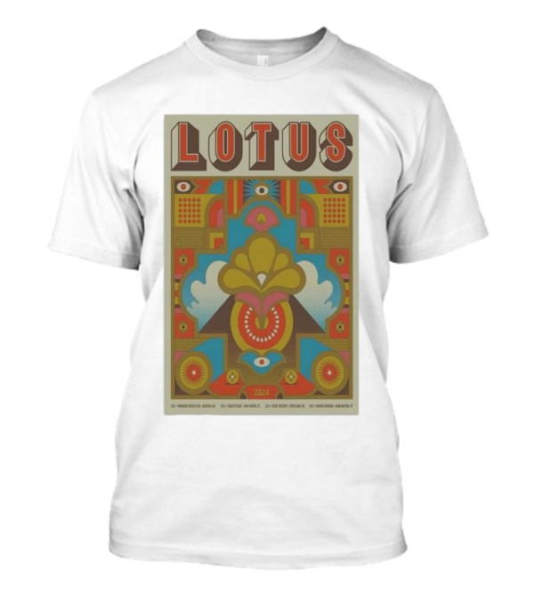 Lotus 2024 Fall Tour Boulder Asheville Charlotte Columbus T-Shirt