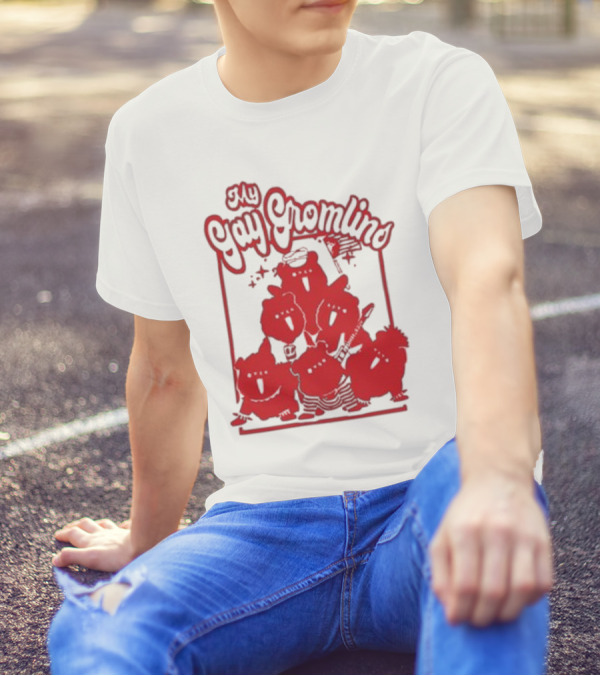 My Gay Gromlins 2024 Red Cartoon Characters With Instruments T-Shirt