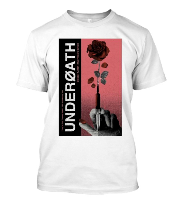 UNDEROATH Voyeurist Tour Oct 1 2024 The Fillmore Detroit T-Shirt