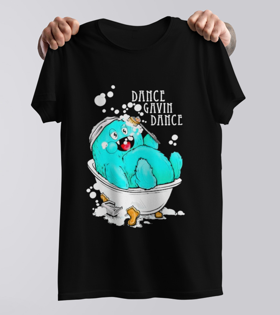 Dance Gavin Dance Gobby Bathtub Creature In Bubbles T-Shirt