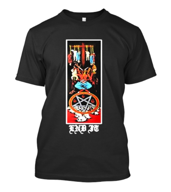 Natas Kaupas Devil 666 Pentagram End It Skateboards T-Shirt