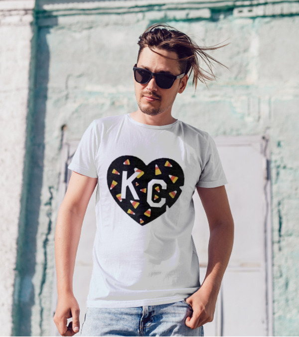 KC Heart Candy Corn T-Shirt