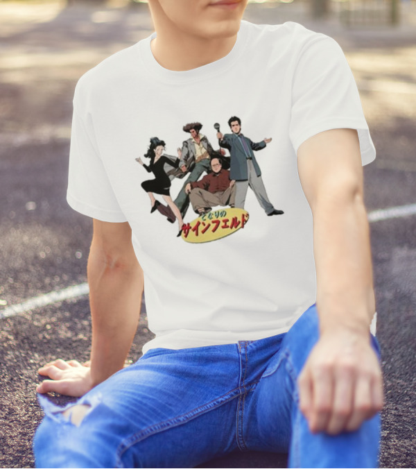 Japanese 90s Sitcom K Thor Jensen Seinfeld Anime Style Characters T-Shirt