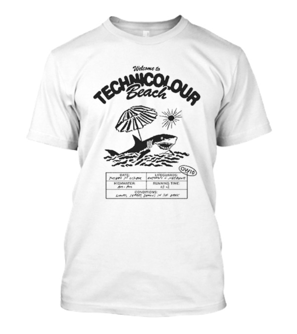 Welcome To Technicolour Beach Shark OW10 T-Shirt