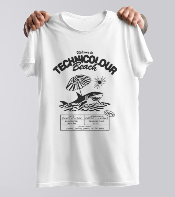 Welcome To Technicolour Beach Shark OW10 T-Shirt