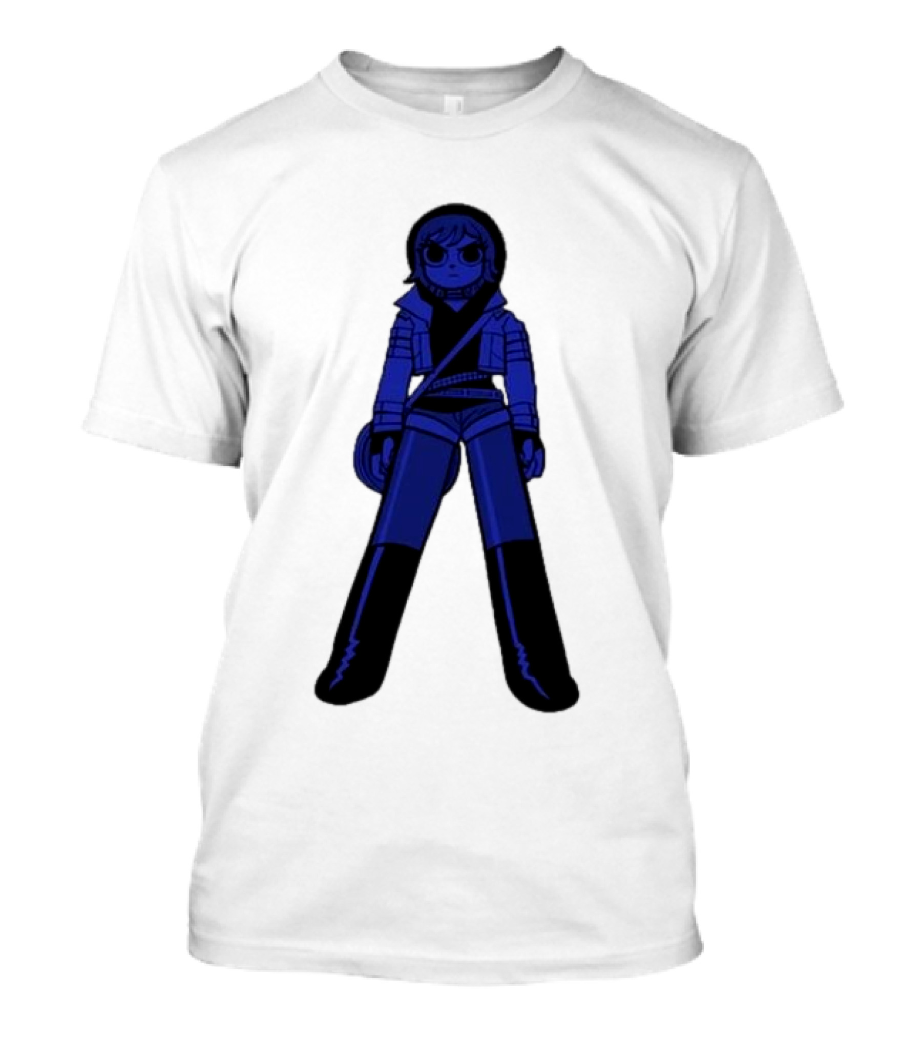 Scott Pilgrim Sp20 Ramona Blue Figure Character T-Shirt