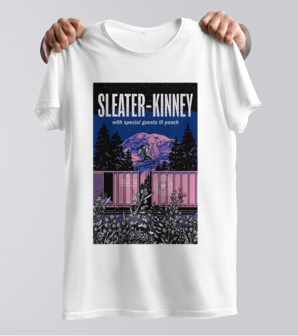 Sleater-Kinney With Special Guests Ill Peach Oct 06 2024 Tacoma WA T-Shirt