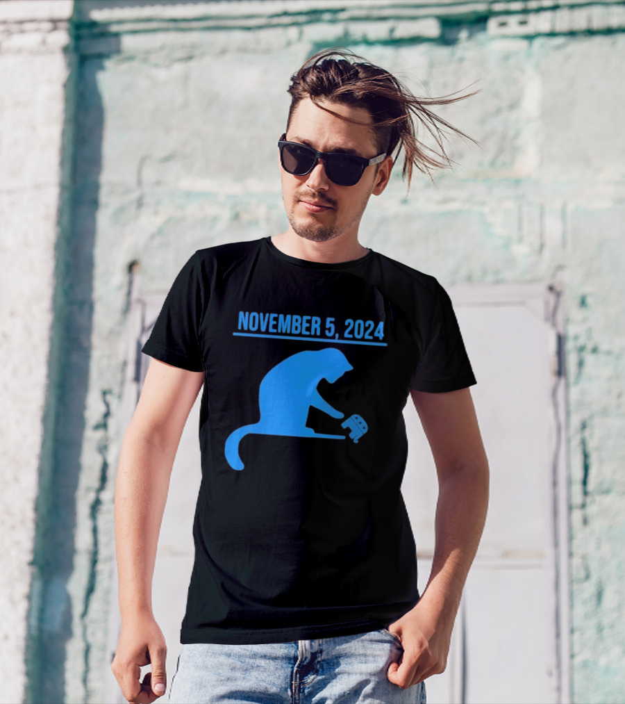November 5 2024 Cat With Elephant T-Shirt