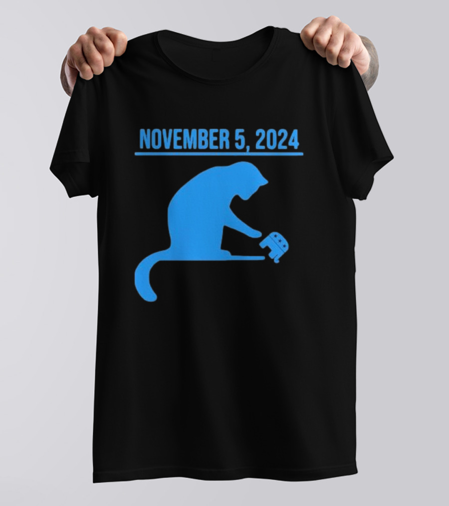 November 5 2024 Cat With Elephant T-Shirt