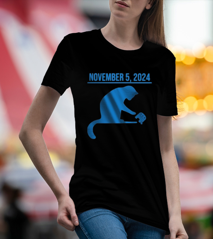November 5 2024 Cat With Elephant T-Shirt