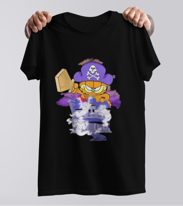 Garfield's Halloween Adventure Pirate Ghost House T-Shirt