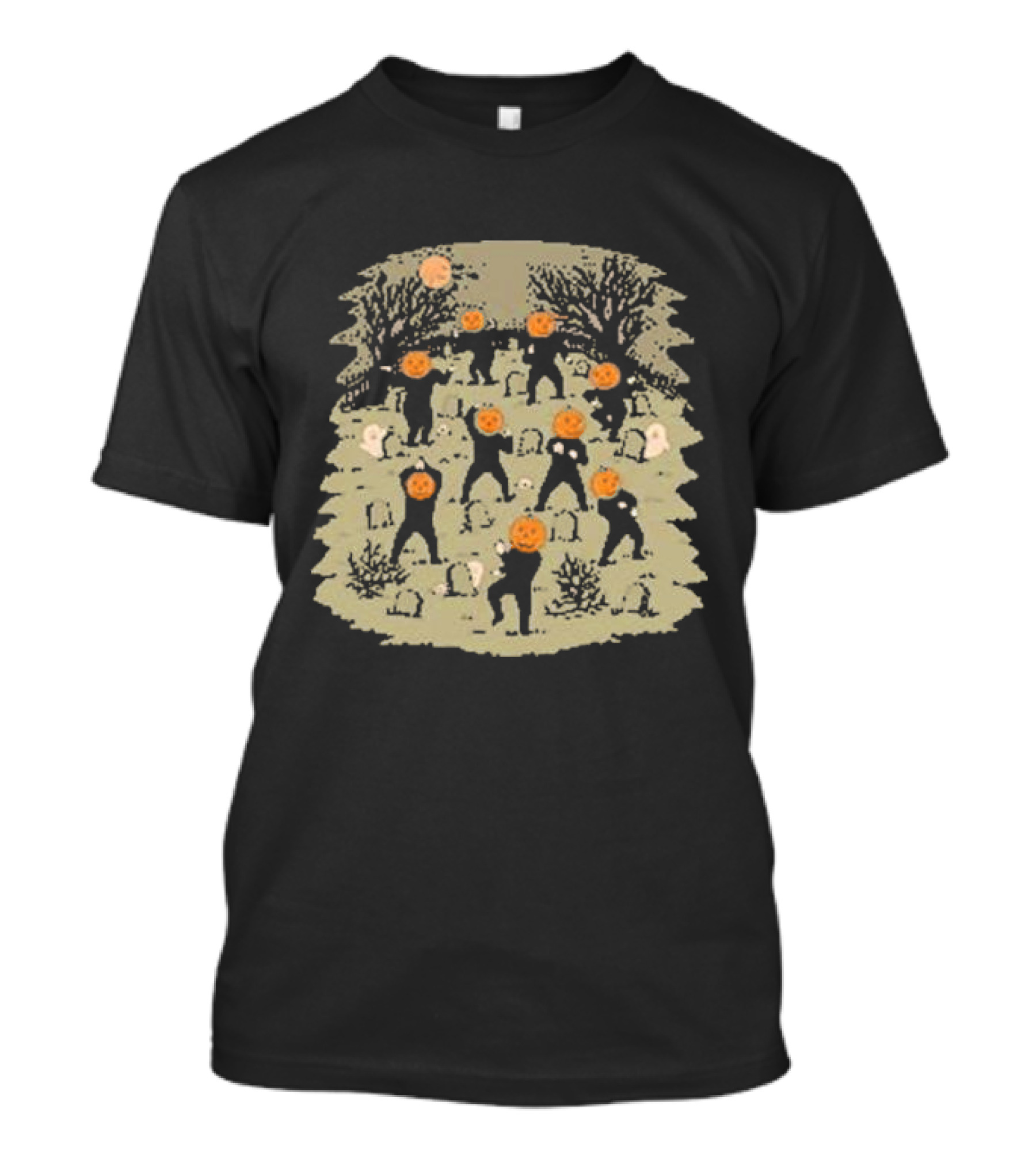 Graveyard Dance Halloween 2024 Pumpkinman Dance Party T-Shirt