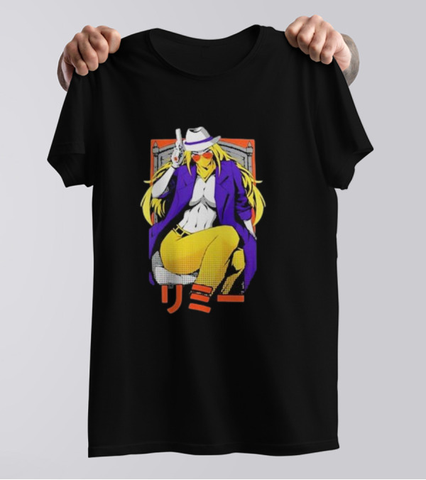 Jeremy Dooley Rimmy Tim Anime Style Character With Hat And Gun T-Shirt