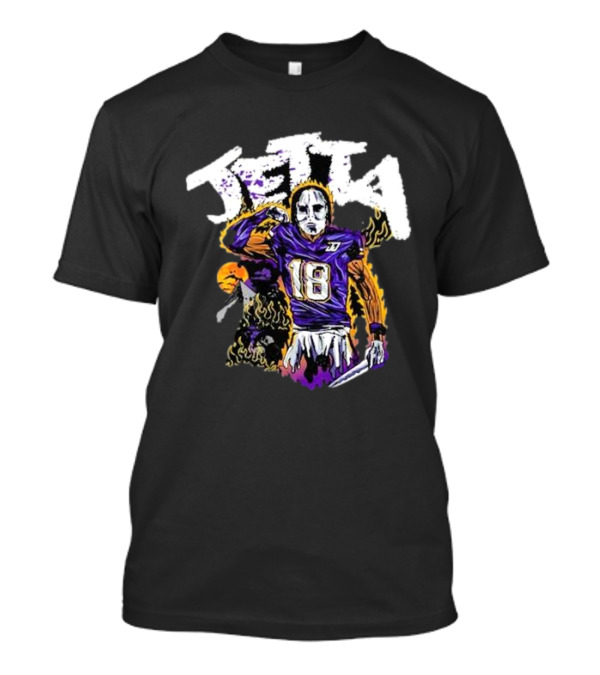Jetta 18 Halloween Horror Football Player T-Shirt