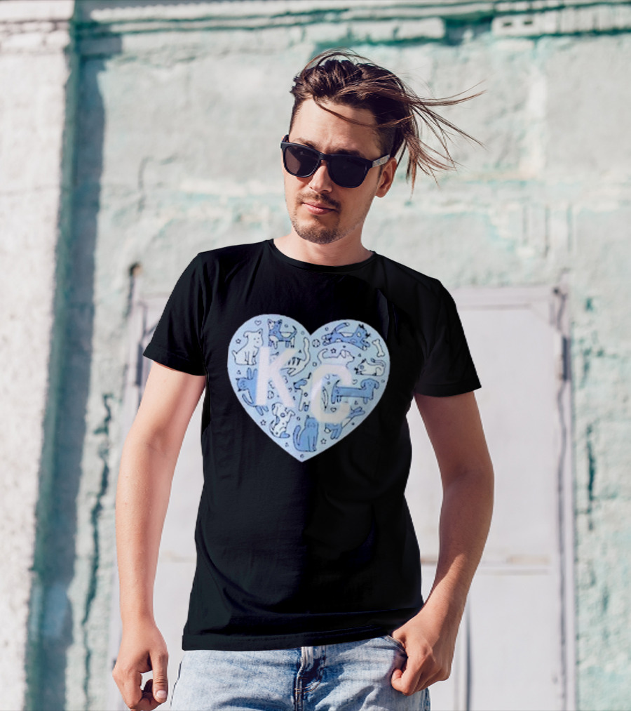 KC Pet Project Heart Cats Dogs Animal T-Shirt