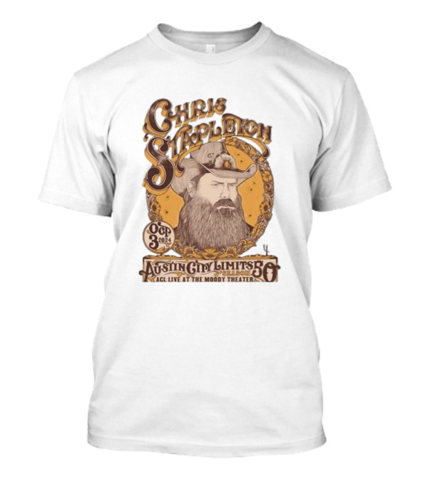 Chris Stapleton Oct 3 2024 Austin City Limits Live At The Moody Theater Event T-Shirt