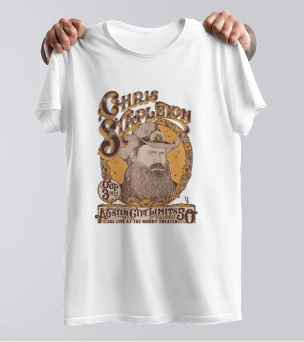 Chris Stapleton Oct 3 2024 Austin City Limits Live At The Moody Theater Event T-Shirt