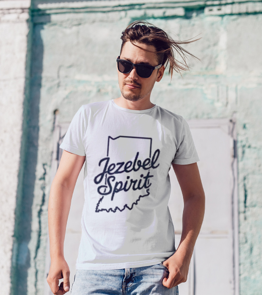 Corinne Straight Jezebel Spirit Indiana Outline T-Shirt