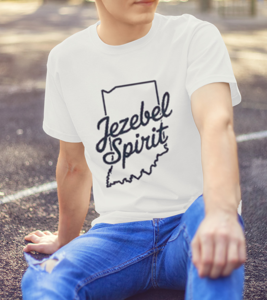 Corinne Straight Jezebel Spirit Indiana Outline T-Shirt