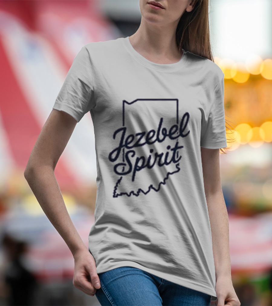 Corinne Straight Jezebel Spirit Indiana Outline T-Shirt
