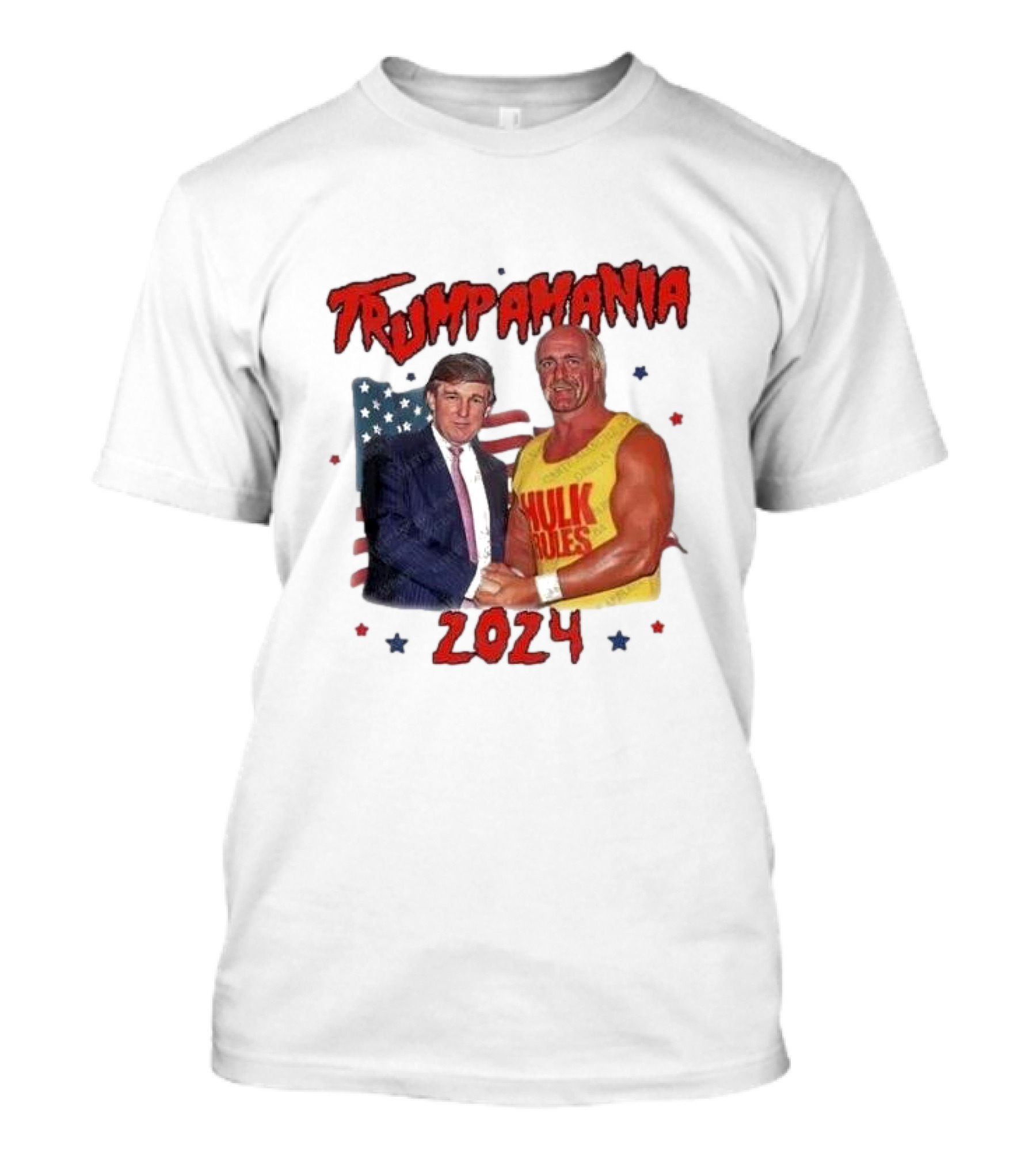 Trumpamania 2024 Hulk Rules American Flag T-Shirt