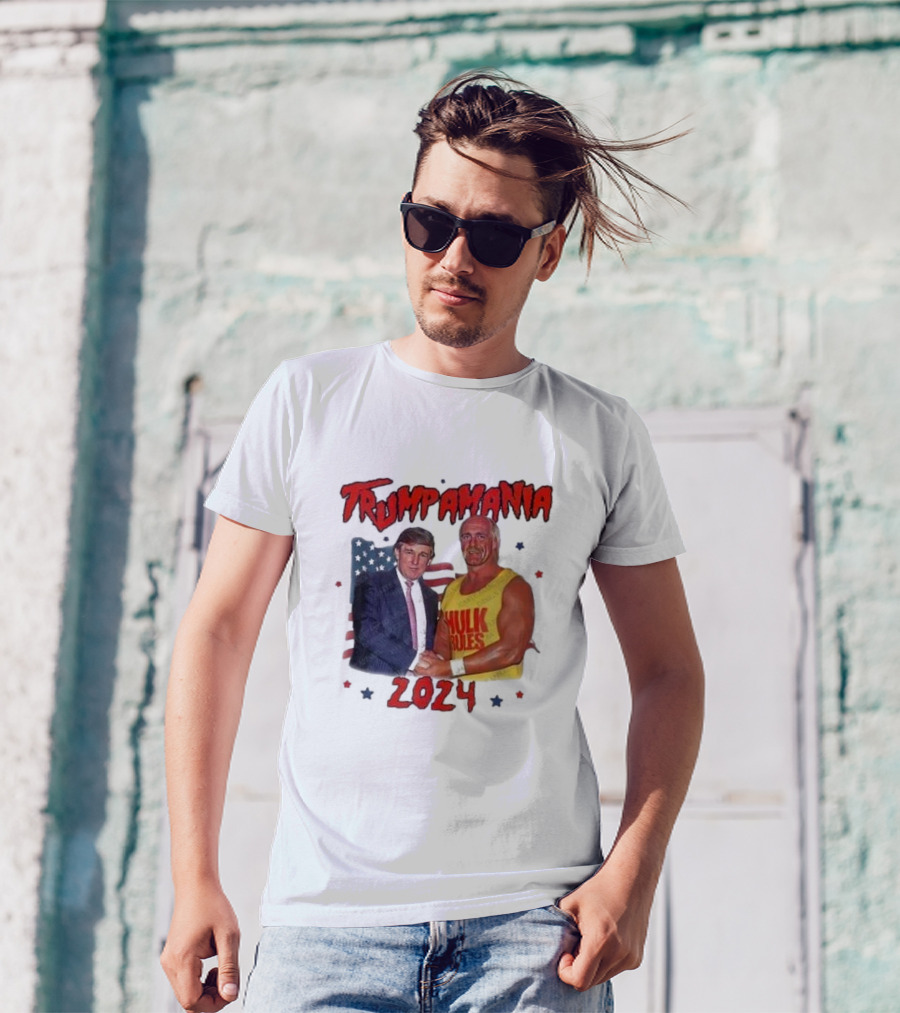 Trumpamania 2024 Hulk Rules American Flag T-Shirt