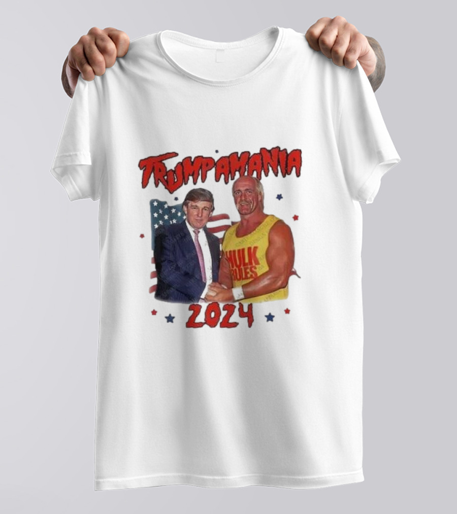 Trumpamania 2024 Hulk Rules American Flag T-Shirt