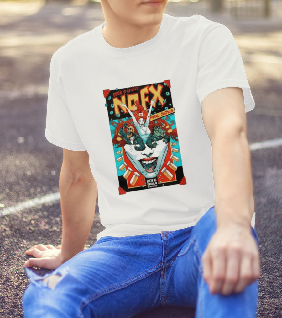 Punk In Drublic NOFX Final Shows October 4-6 2024 Los Angeles California Santa Clarita Central Park T-Shirt