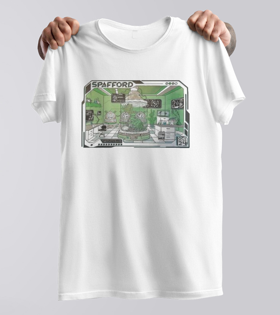 Spafford 02 Oct 2024 Charlotte Visulite Theatre Futuristic Tour T-Shirt