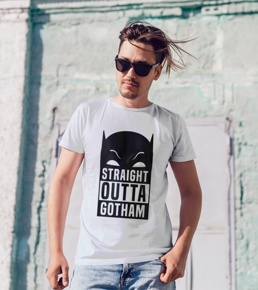 Straight Outta Gotham Batman Silhouette Iconic T-Shirt