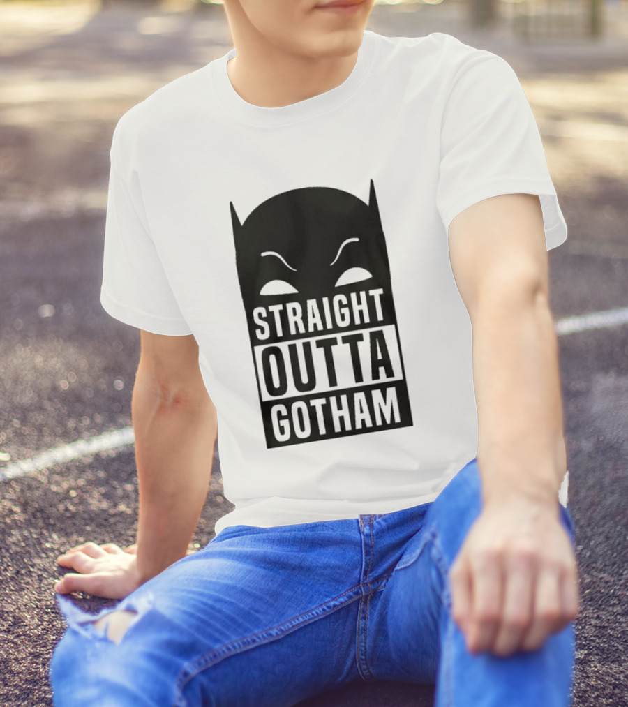 Straight Outta Gotham Batman Silhouette Iconic T-Shirt