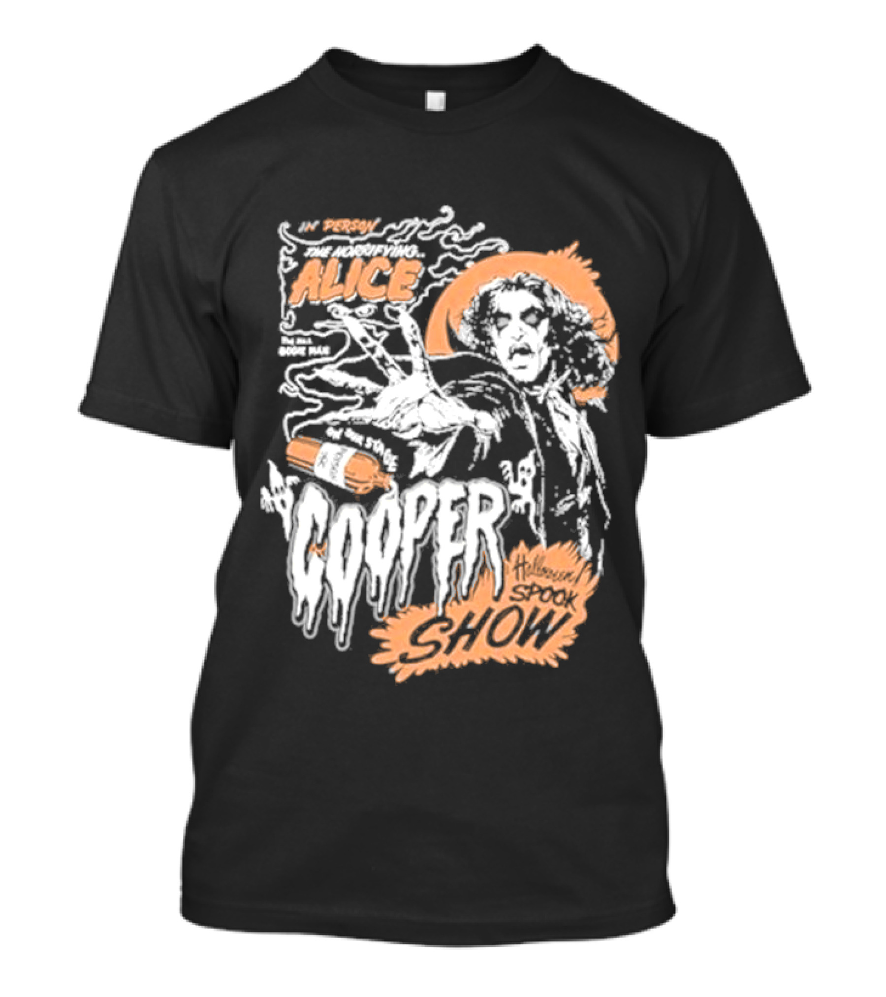 Alice Cooper In Person The Amazing Born Bad Halloween Spook Show T-Shirt
