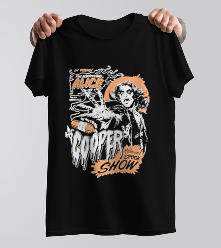 Alice Cooper In Person The Amazing Born Bad Halloween Spook Show T-Shirt