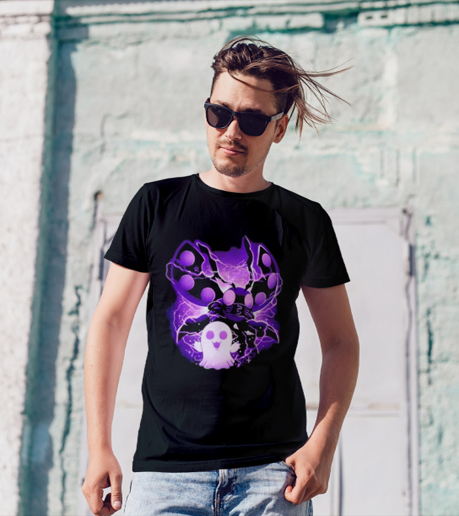 Digi Intelligence Vanilla Moth And Ghost Lightning Purple Aesthetic T-Shirt
