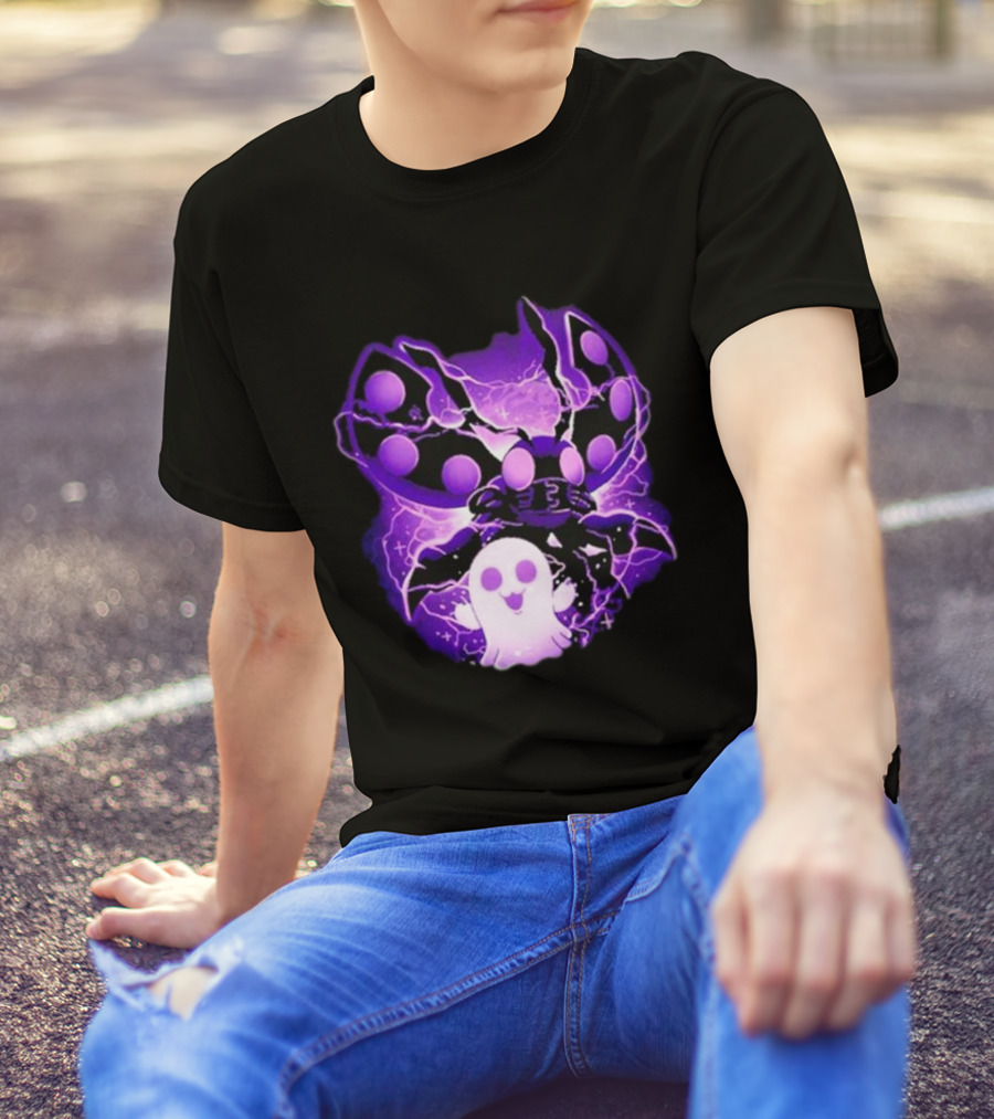 Digi Intelligence Vanilla Moth And Ghost Lightning Purple Aesthetic T-Shirt