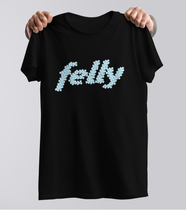 Felly 2024 Text Design With Floral T-Shirt