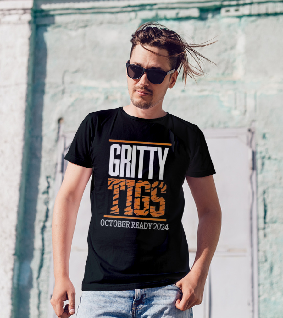 Gritty Tigs October Ready 2024 Tiger Stripes T-Shirt