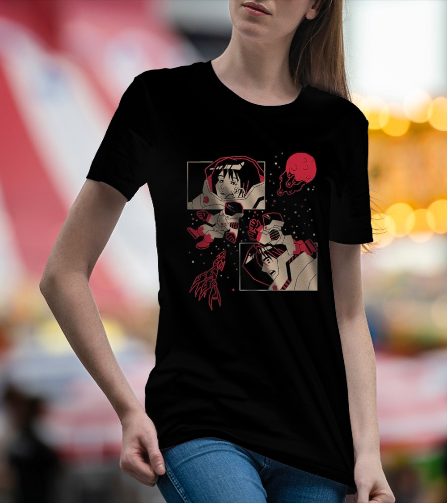 I Will Find You Wherever You Are Japu Space Comic Astronaut Red Planet T-Shirt
