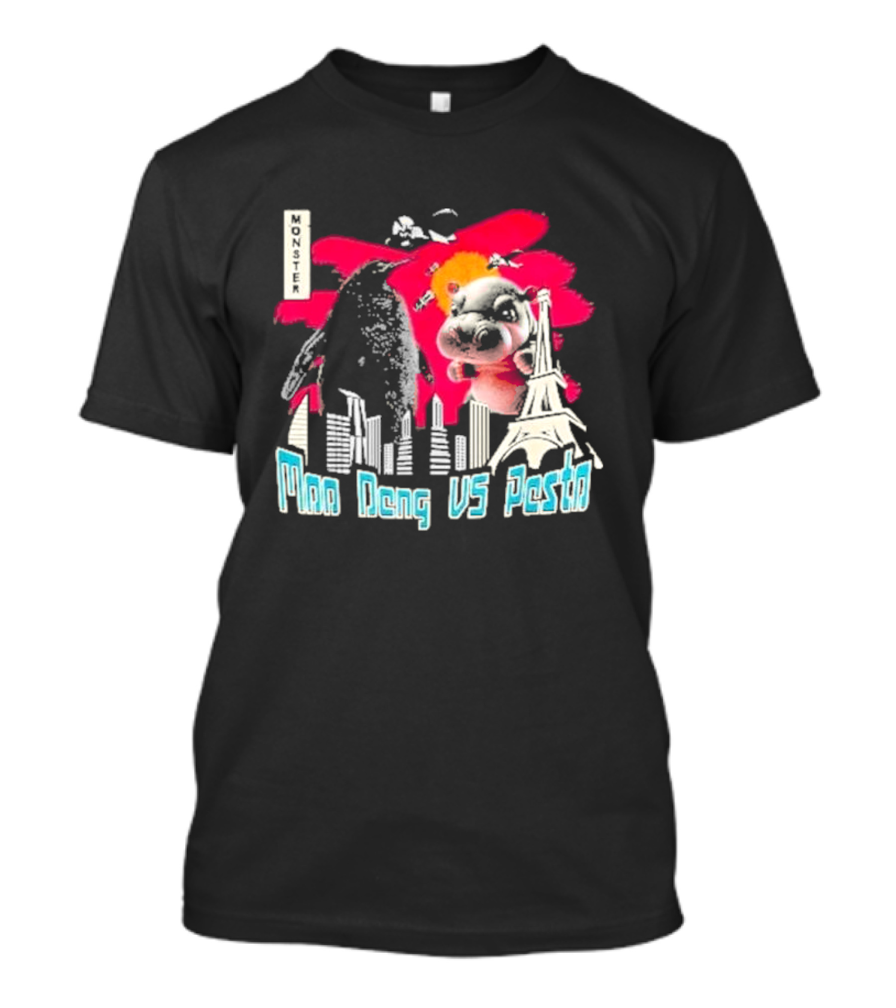 Monster Battle: Moo Deng Vs Pesto Showdown T-Shirt