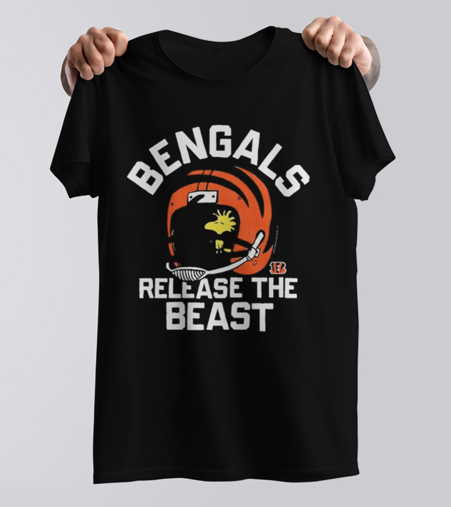 Bengals Peanuts Release The Beast T-Shirt