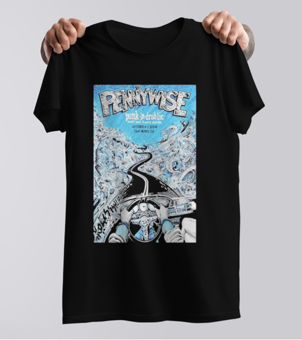 Pennywise Punk In Drublic Craft Beer And Music Festival October 06 2024 San Diego CA Driving T-Shirt