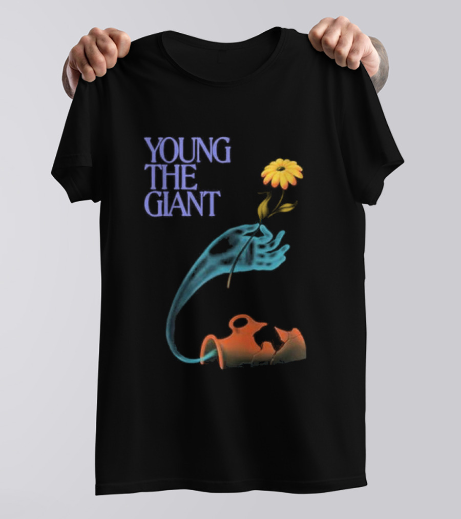 Young The Giant 2024 Flower And Pot T-Shirt