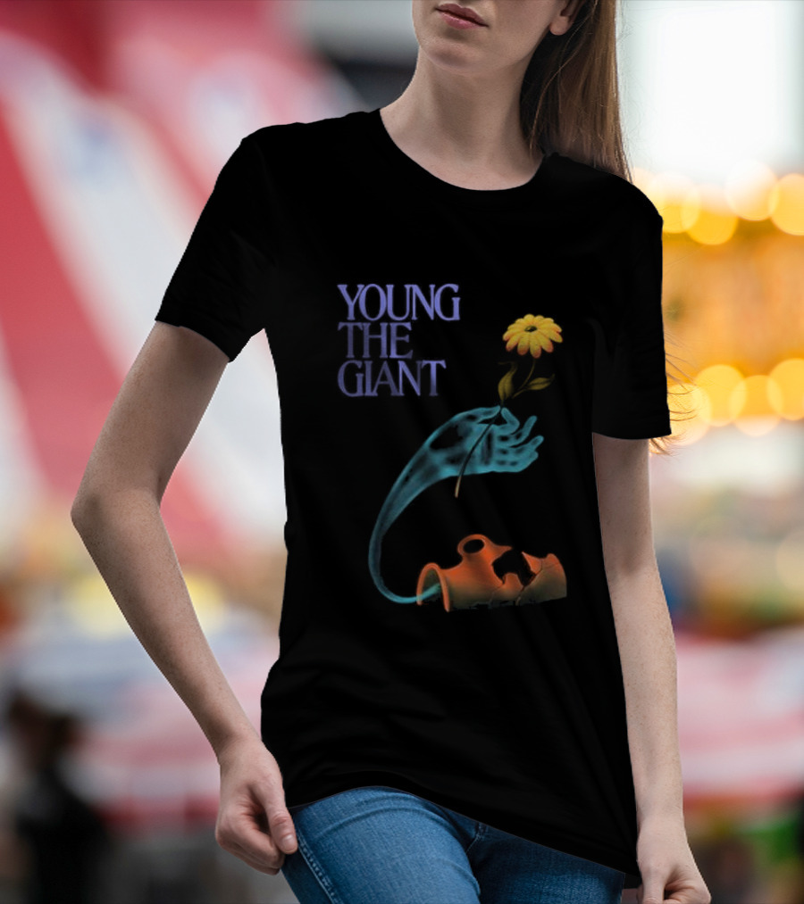 Young The Giant 2024 Flower And Pot T-Shirt