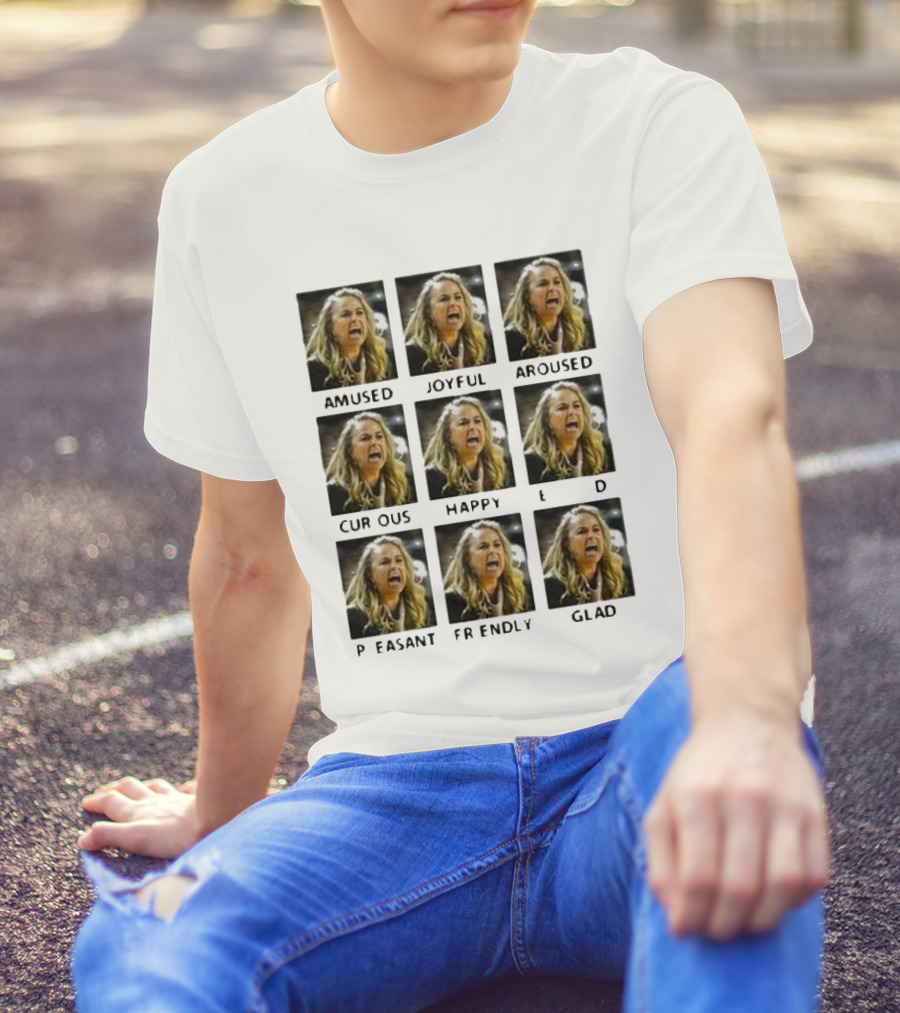 Amused Joyful Aroused Curious Happy Pleased Friendly Glad Becky Hammon T-Shirt