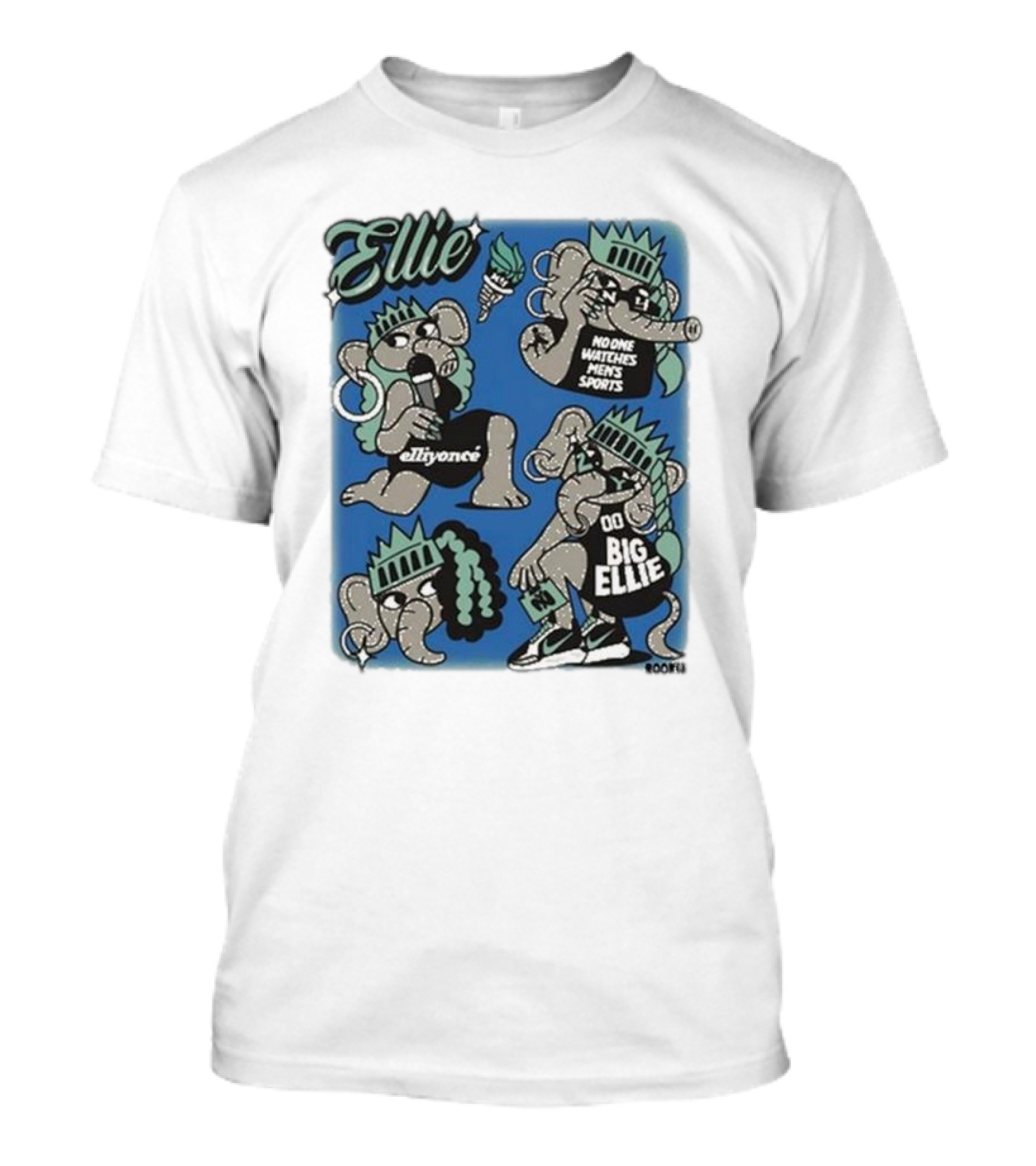 Ellie Elliyonce Big Ellie No One Watches Men's Sports T-Shirt