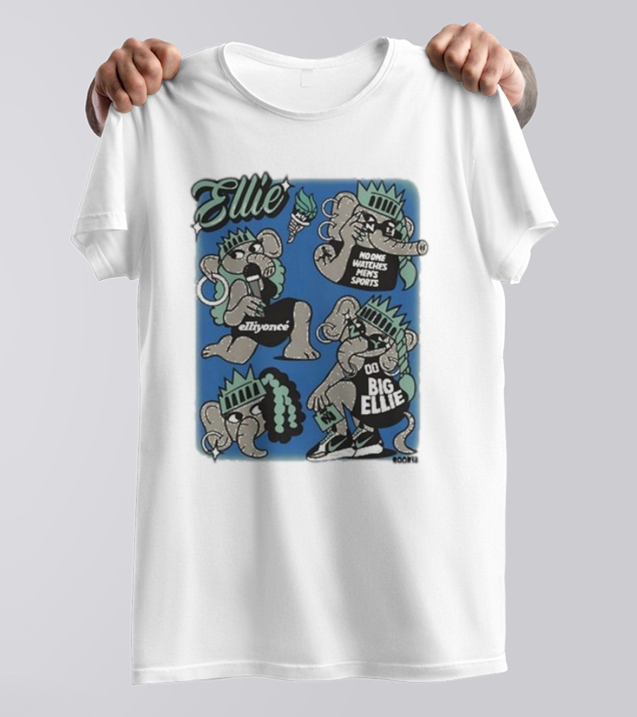 Ellie Elliyonce Big Ellie No One Watches Men's Sports T-Shirt
