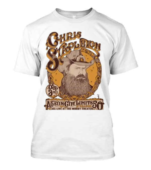 Chris Stapleton Austin City Limits 2024 ACL Live At The Moody Theater Oct 3 Event T-Shirt