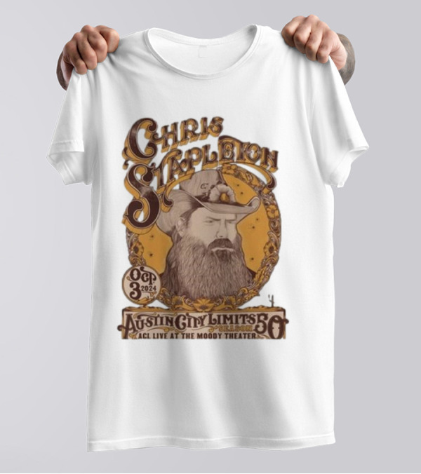 Chris Stapleton Austin City Limits 2024 ACL Live At The Moody Theater Oct 3 Event T-Shirt