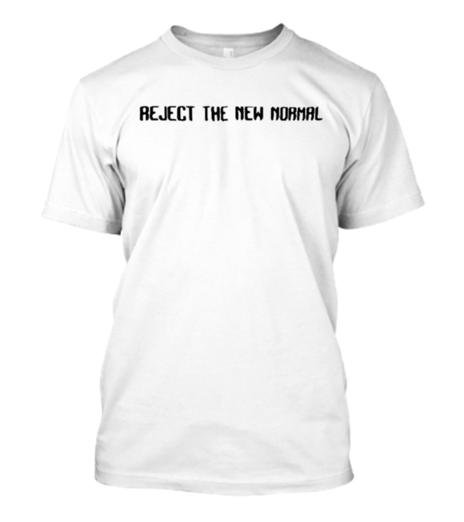David Scott Leatherwood Reject The New Normal Text T-Shirt